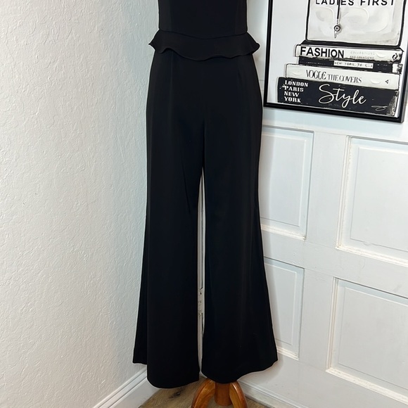 JayGodfrey Black Ruffled Strap Jumpsuit Size 0 - Picture 4 of 7